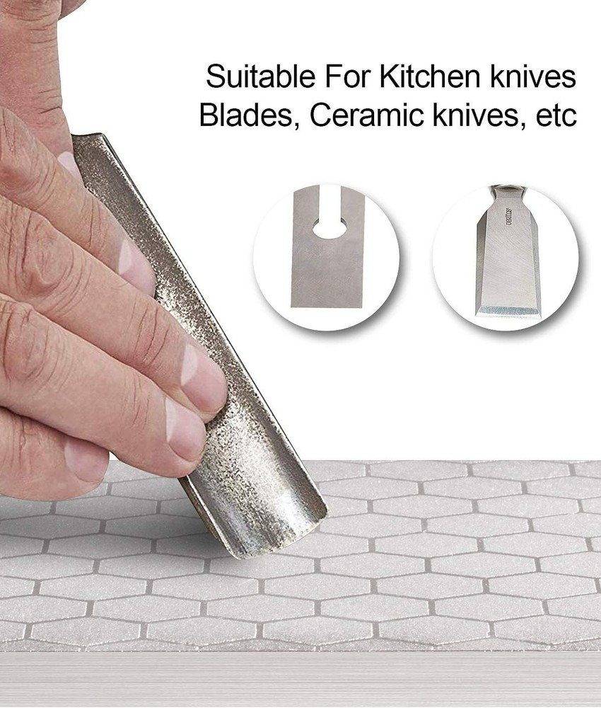 400/1000 Grit Double Sided Diamond Whetstone Sharpening Stone Knife Sharpener