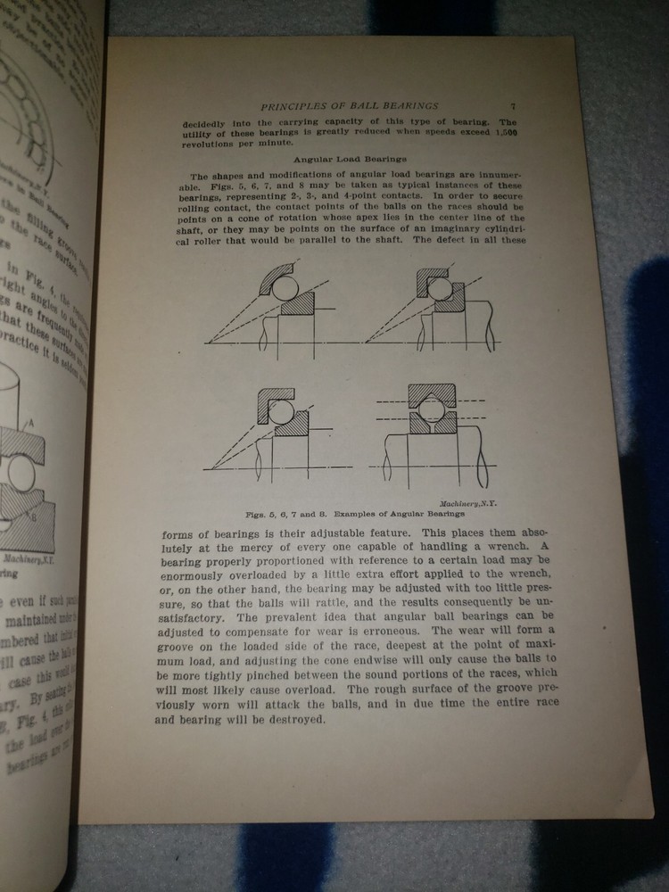 1910 Machinery's Reference #56 Ball Bearings Paperback Guide