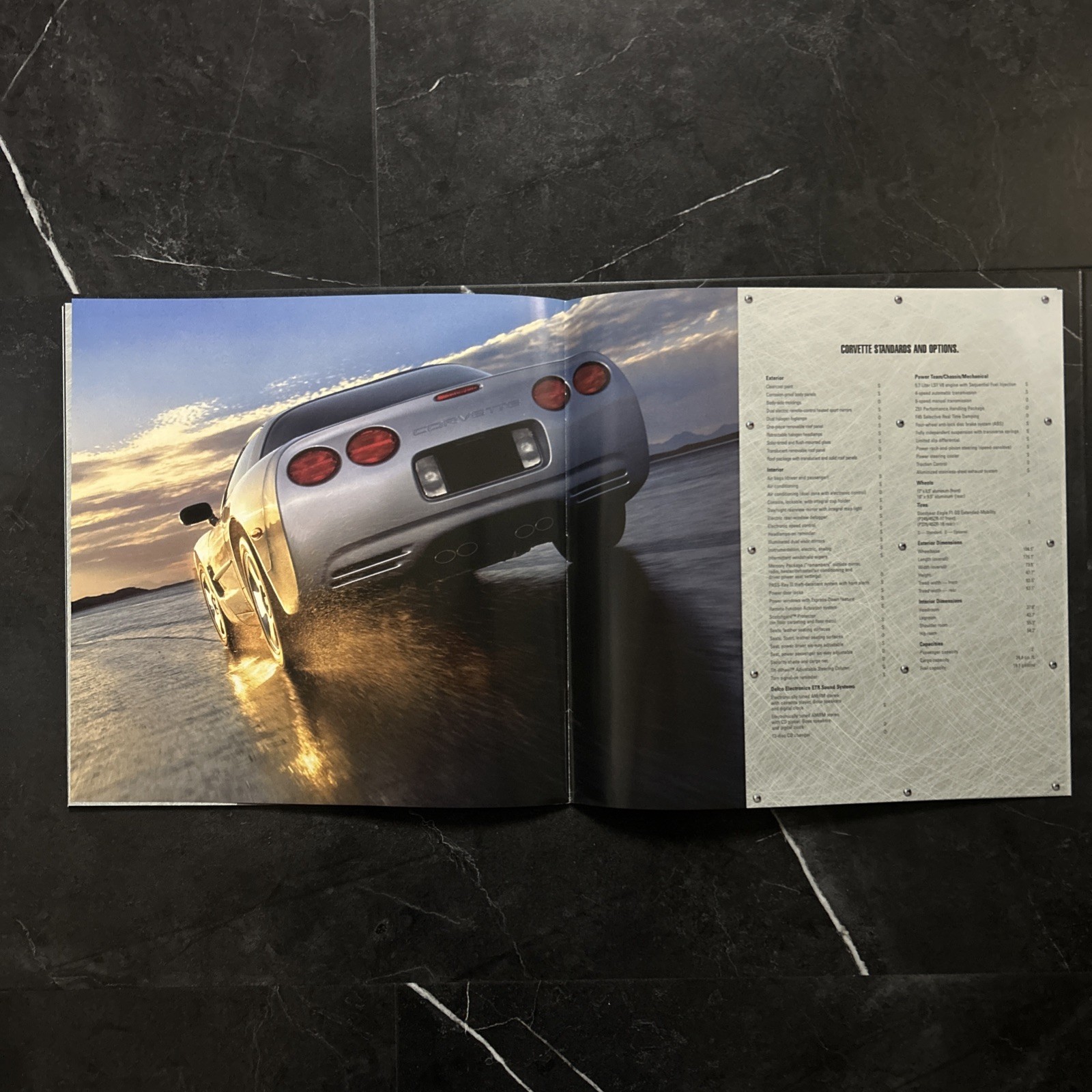 1997 ORIGINAL Chevrolet C5 Corvette Dealer Deluxe Sales Brochure Printed Dec. 96