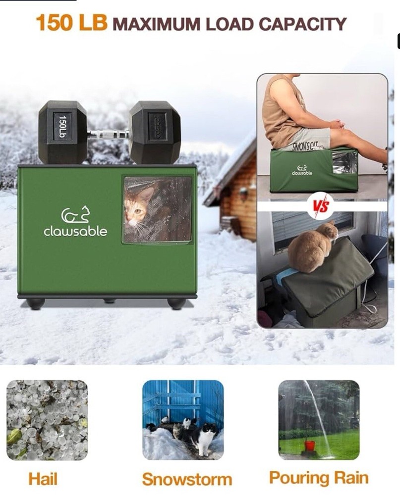 clawsable Waterproof cat house