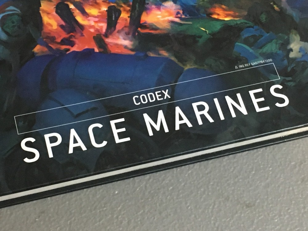 BOOK WARHAMMER 40K CODEX SPACE MARINES 9TH ED 2020 HB USED HARDBACK