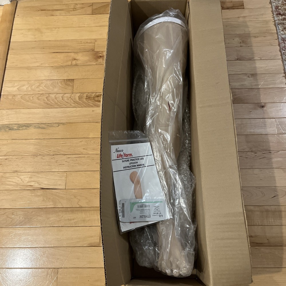 NEW 3B Scientific W44230 / Nasco Lifeform LF01034 Suture & Stapling Practice Leg