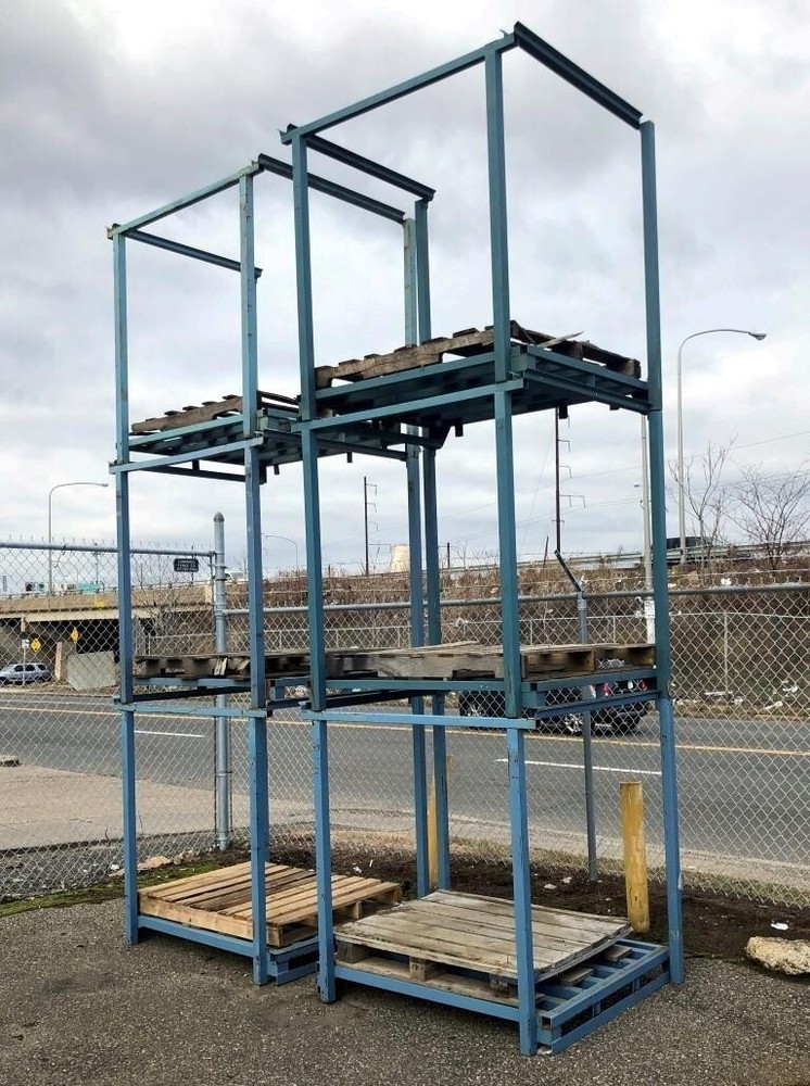 Portable Stack Rack Nestable Nesting Stacking Pallet Stack Warehouse Stacker