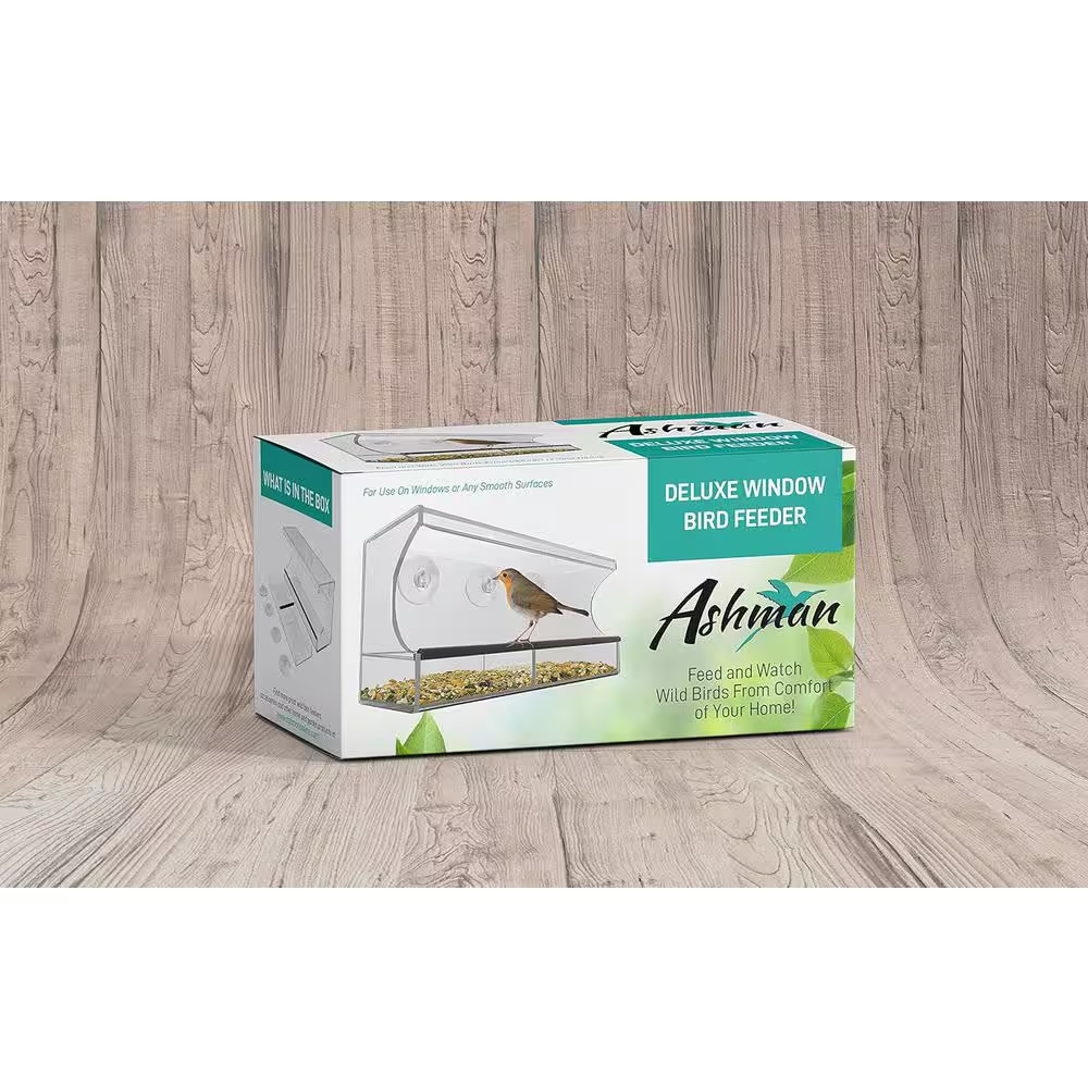 13 In. Deluxe Window Bird Feeder (1-Pack)