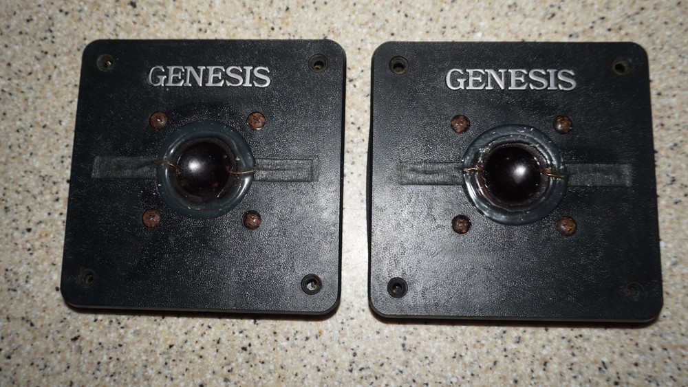 Vintage  Genesis Inverted Dome Tweeters One Pair