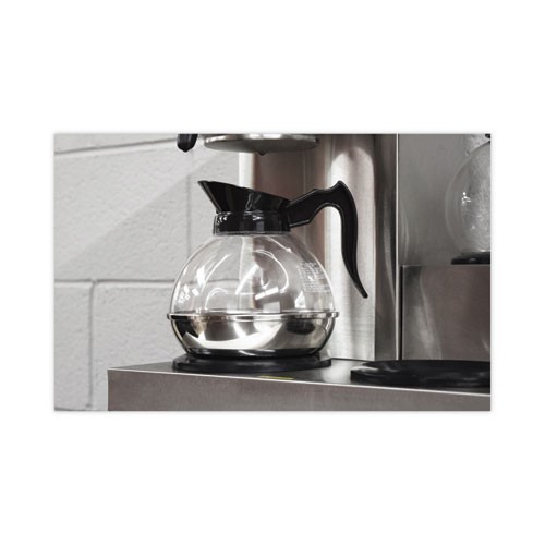 Coffee Pro Unbreakable Regular Coffee Decanter, 60 oz, Black Handle, 3/Pack