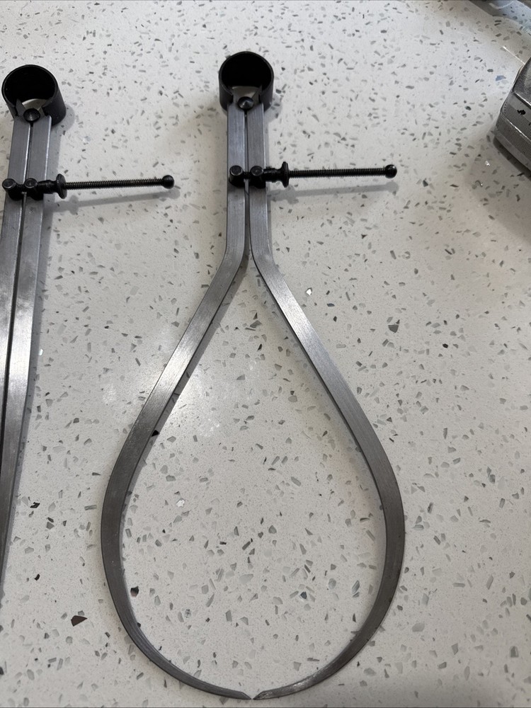 Caliper Divider Set 3Pc Inside Outside & Divider Round Leg 6" USA