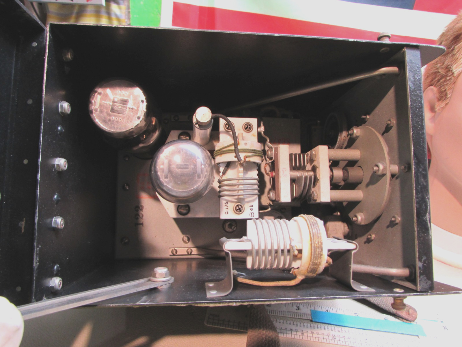 ESTATE* SIGNAL CORPS U.S. ARMY BC-222 RAULAND TUBE RADIO RECEIVER & TRANSMITTER