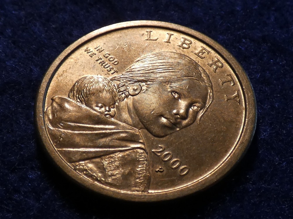 2000-P Sacagawea Dollar "Wounded Eagle" FS-901 Error Coin #3544