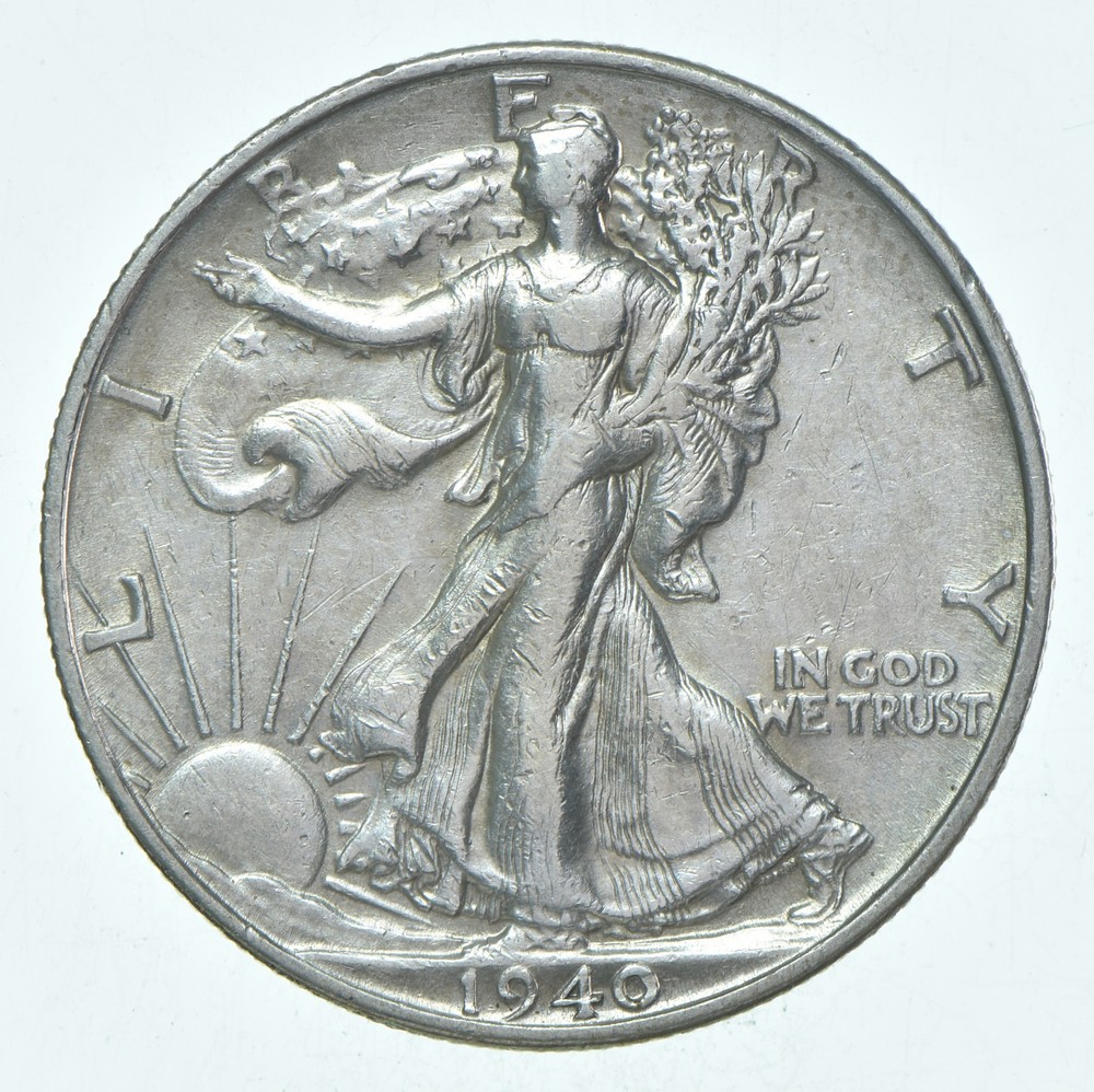 BU 1940-S Walking Liberty Half Dollar Uncirculated 90% Silver