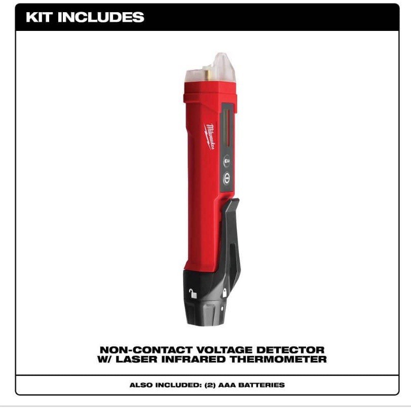 Milwaukee 2225-20 Non-Contact Voltage Detector with Infrared Laser Thermometer