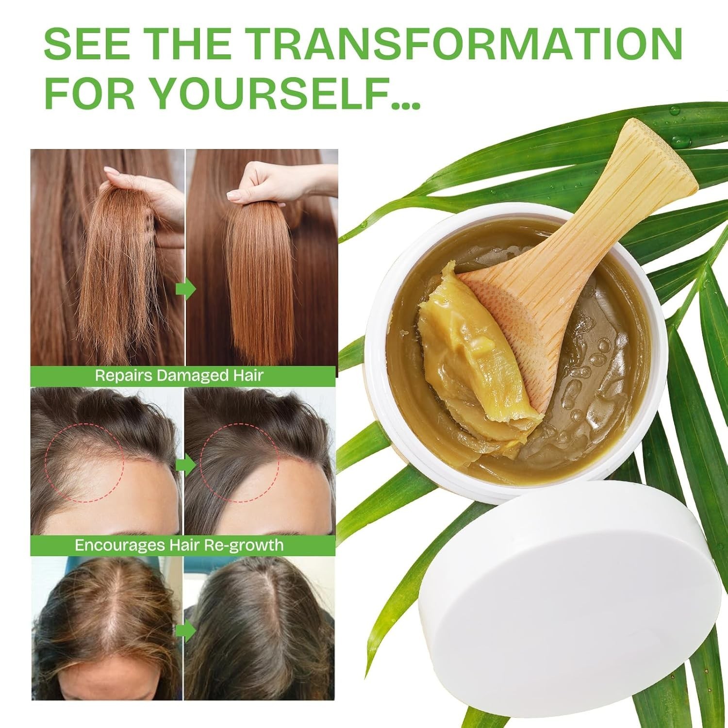 Raw Batana Oil for Hair Growth and Repair, 100% Pure Dr. Sebi Unrefined Batana O