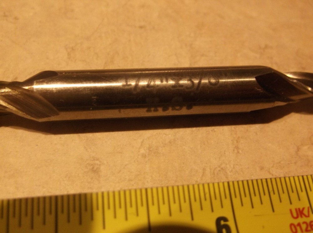 F & D TOOL CO. 1/4" DIA ENDMILL 4F DE HSS