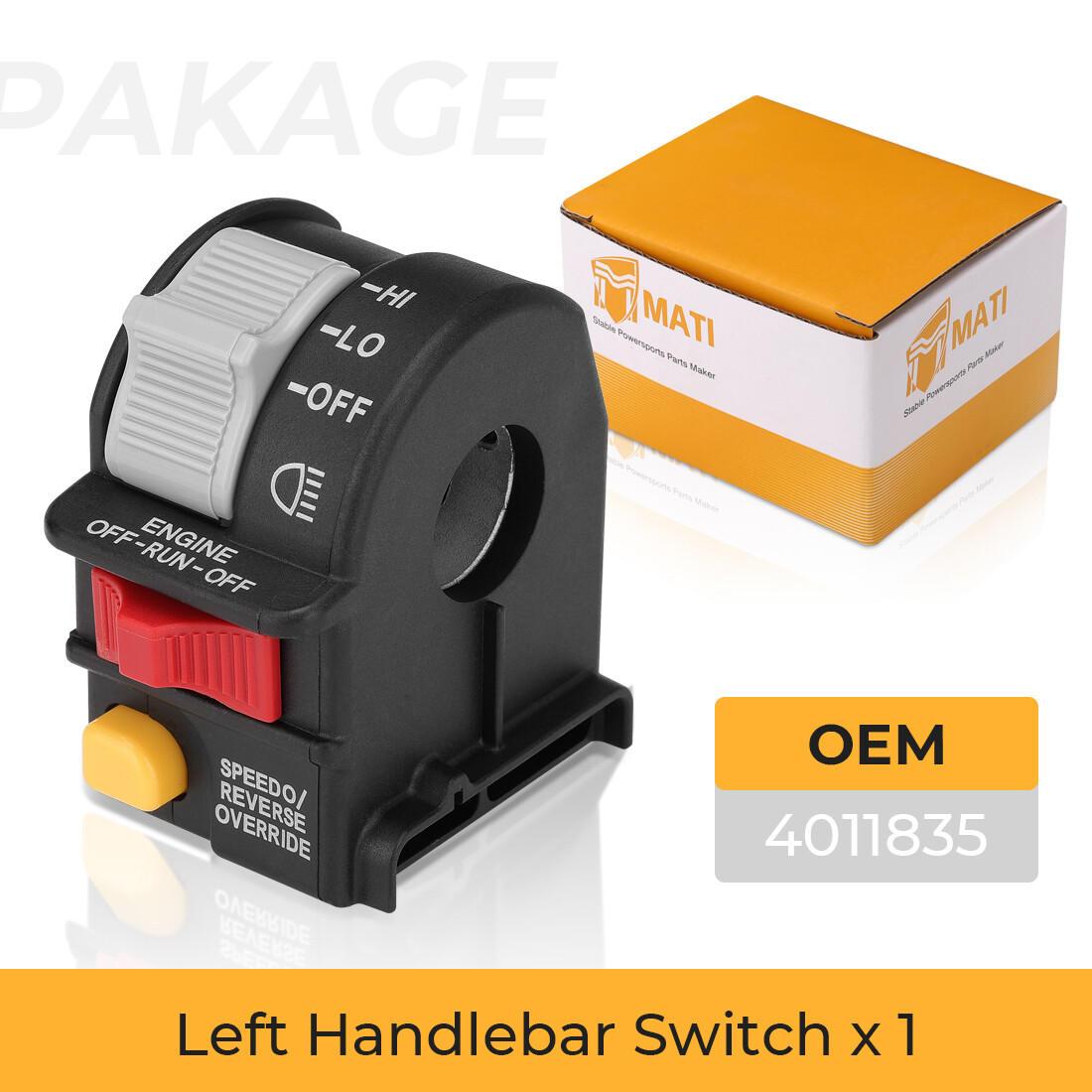 Left Handlebar Switch for Polaris Trail Boss 330 2003-2009 Magnum 330 2004-2006