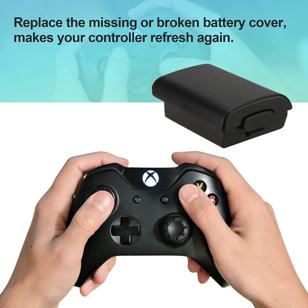 10pcs For Xbox 360 Controller Battery Cover Case Shell Pack - Black