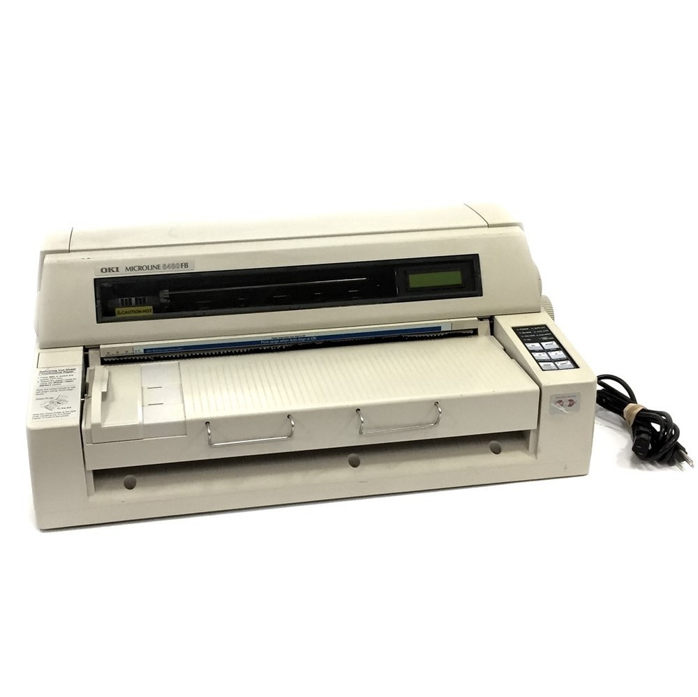 Okidata Oki Microline 8480FB USB Parallel Dot Matrix Impact Printer No Exit Tray