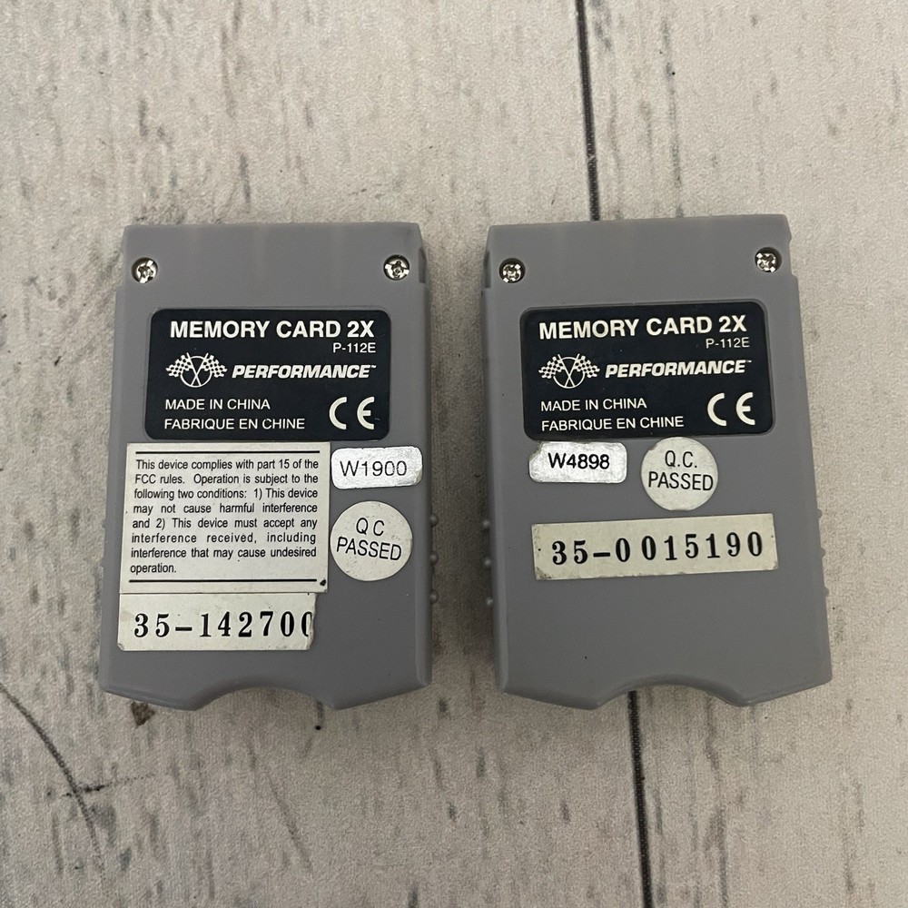 2 Playstation Memory Card PS1 2X Performance