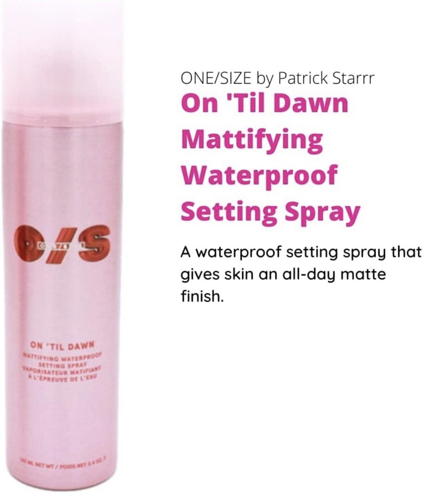 ONE/SIZE On 'Til Dawn Mattifying Waterproof Setting Spray, FULL SIZE 3.4oz