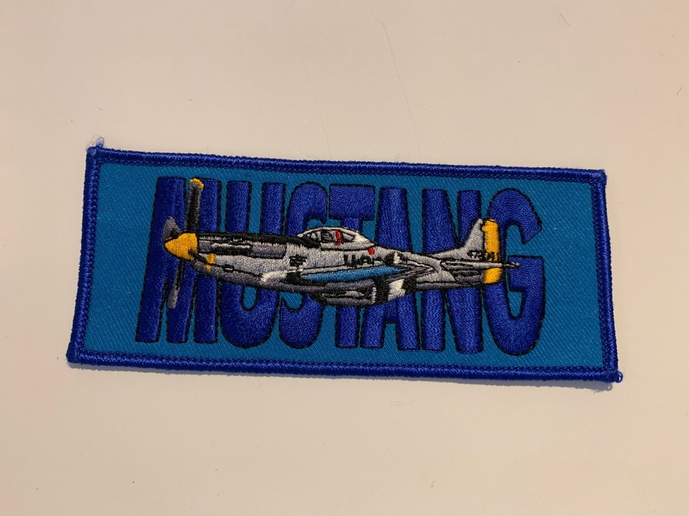 Mustang patch, airplane patch, Mustang plane patch, military patch, NEW patch