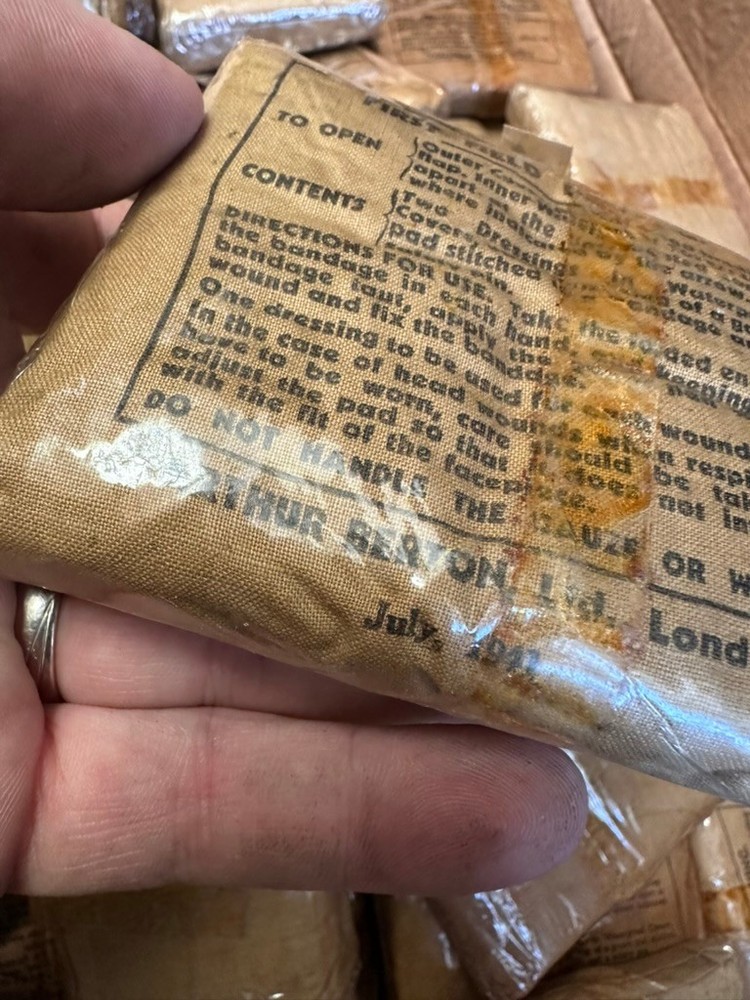 Original New Old Stock WW2 British Army First Aid Field Dressing