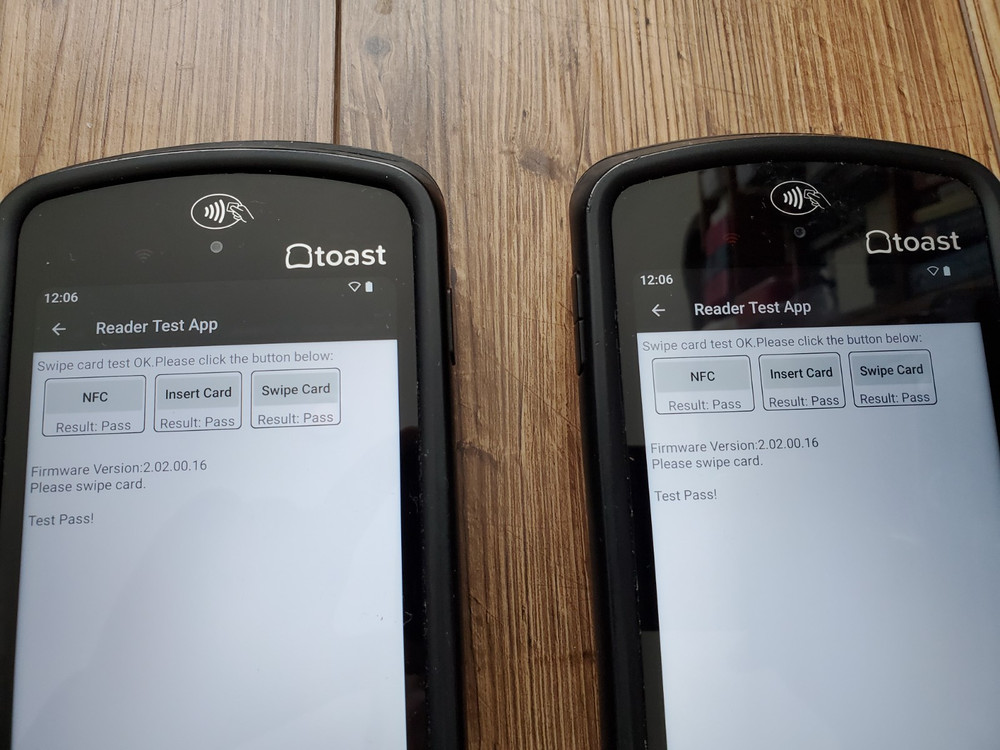 Two(2) Toast Flex POS Go 2 Handheld Tablet Mobile Computer Device - TG200