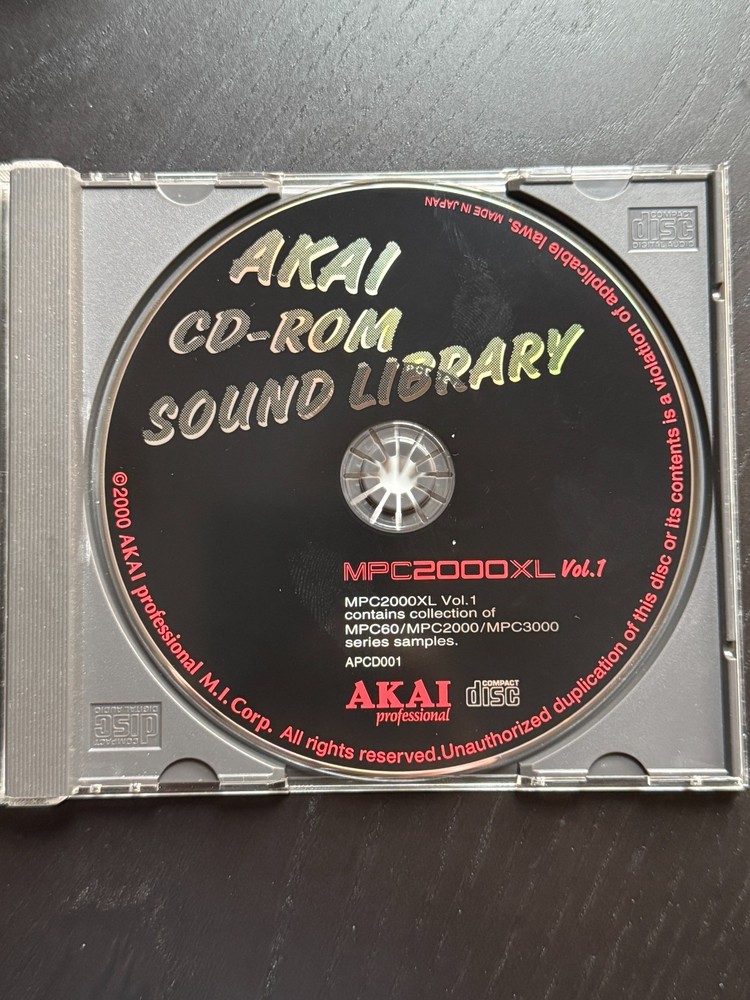 Akai CD-Rom Sound Library - MPC2000XL Volume 1 - Sample CD