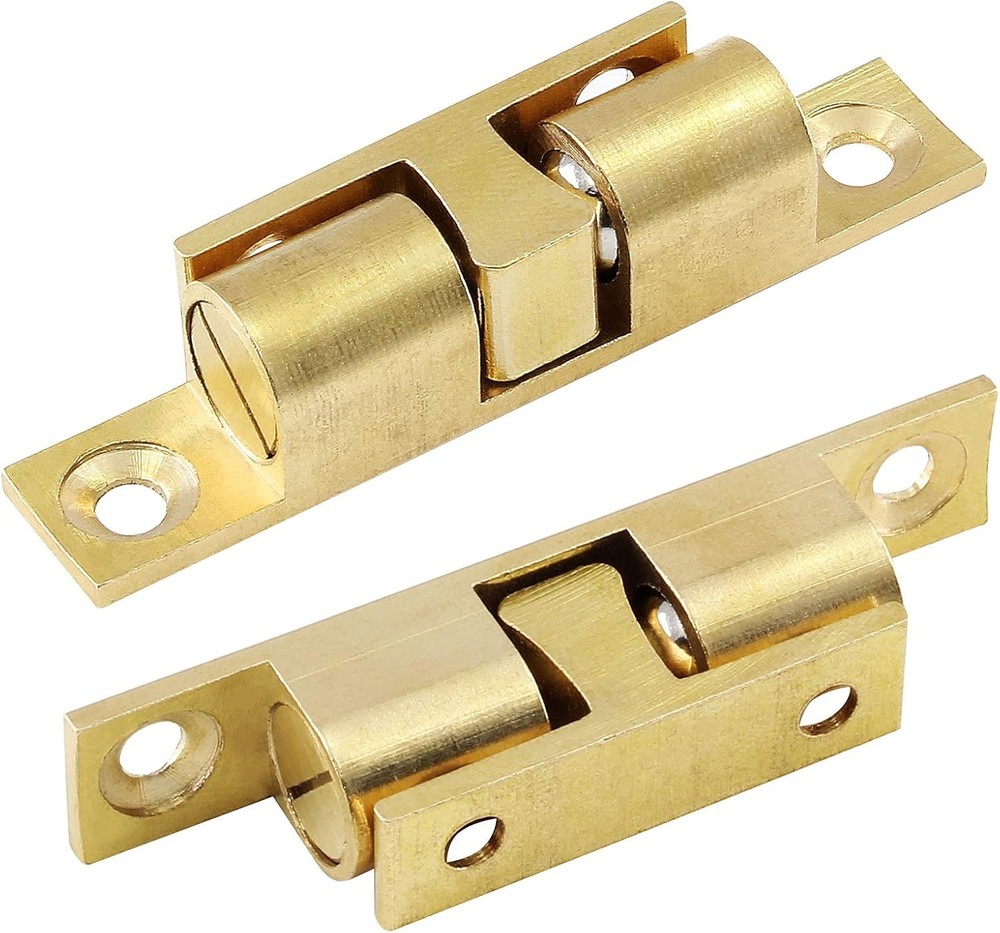 5Pcs 2.75"/ 70mm Double Ball Tension Roller Catch Latch Solid Brass Hardware ...