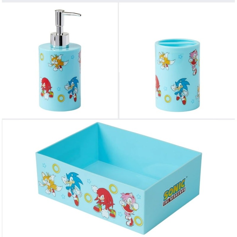 Sonic the Hedgehog 3-Piece Bathroom Accessory Set