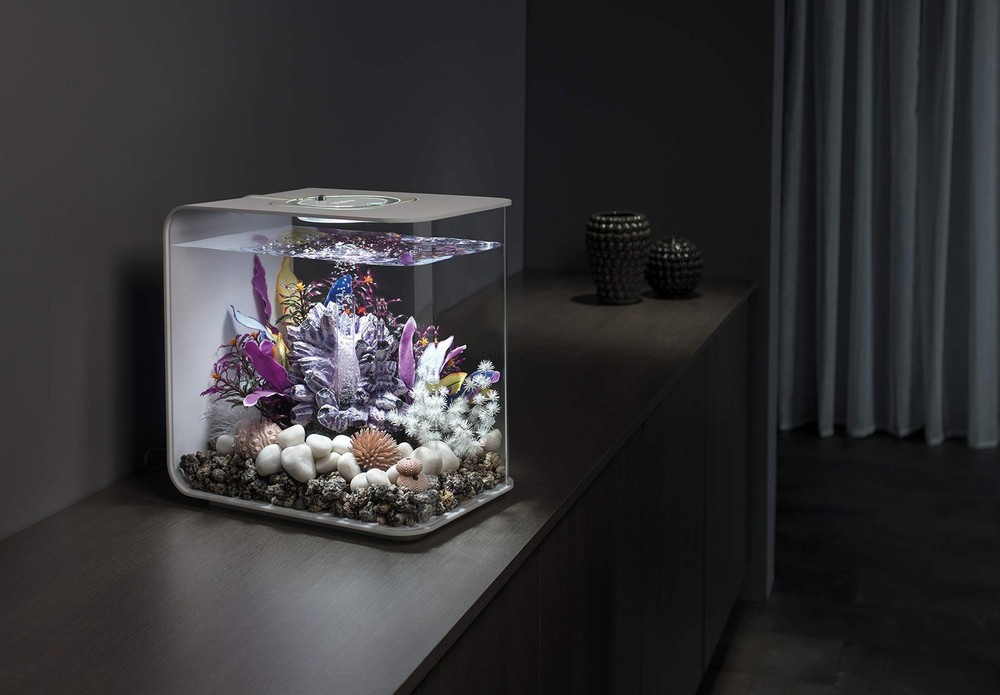 biOrb Marble Pebble Set , Solid and High-Quality Aquarium Decorations, White