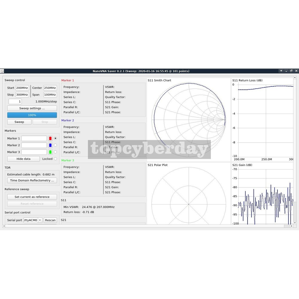 NanoVNA V2 50kHz-3GHz Vector Network Analyzer Antenna Analyzer VNA HF VHF UHF A