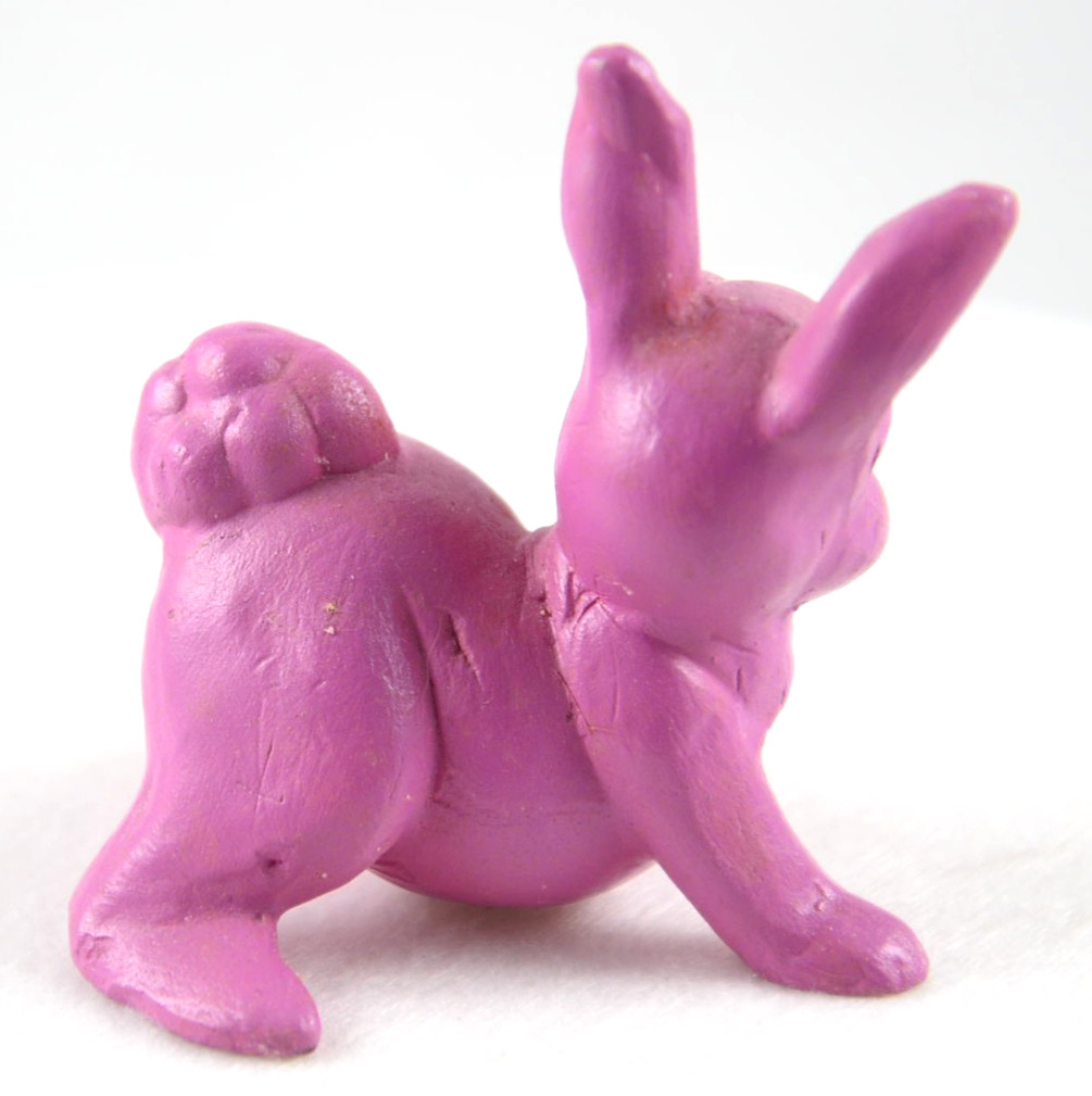 Ceramic Bunny Rabbit Pink 2.5 Inches Tall