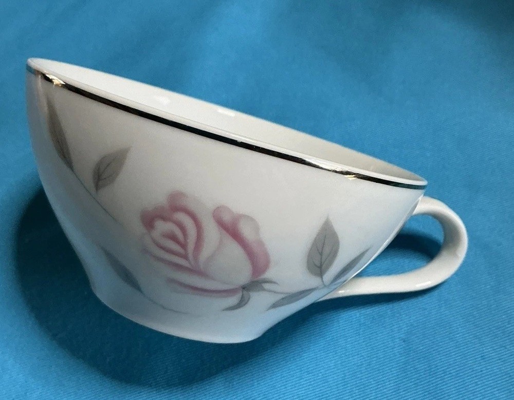 Gambles Fine China Service Argent Rose Pattern Cup