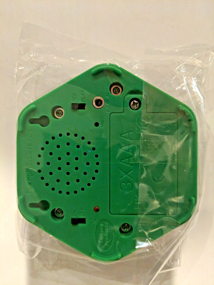 Green Talking Tile -- new in sealed package