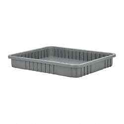 Quantum Storage DG93030 Gray Dividable Grid Container: 22-1/2" x 17-1/2" x 3"