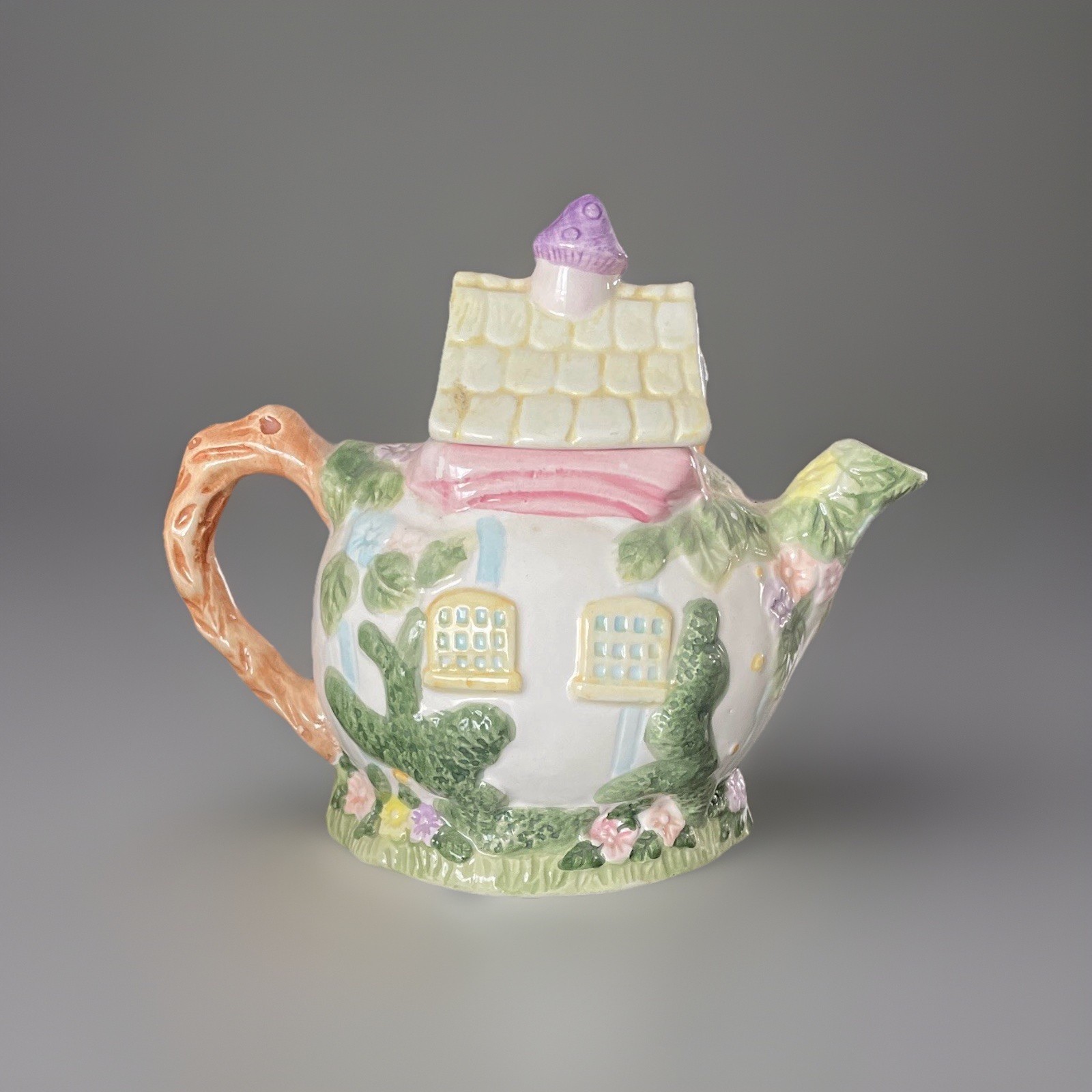 Vintage 1994 Mercuries Bunnies in the Garden Ceramic Tea Set - 10 Piece Easter