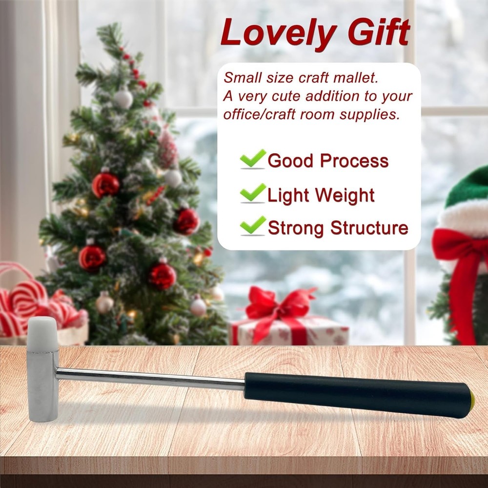 Versatile Double Face Jewelry Mallet - Perfect for Delicate Work and DIY