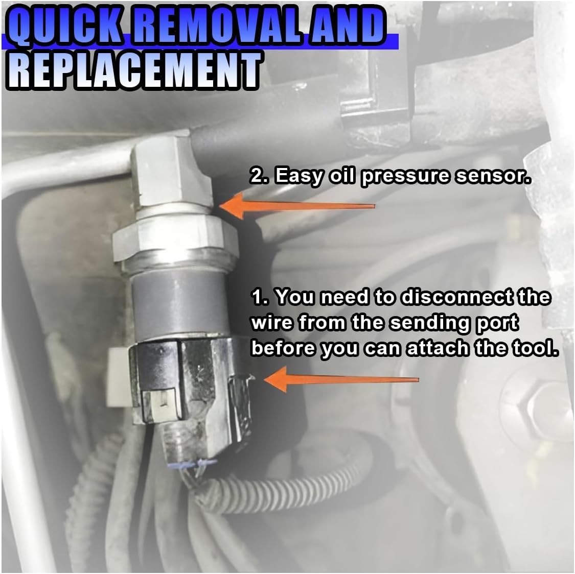 1 PC Automobile Oil Pressure Switch Socket Oil Pressure Sensor Removal Access...