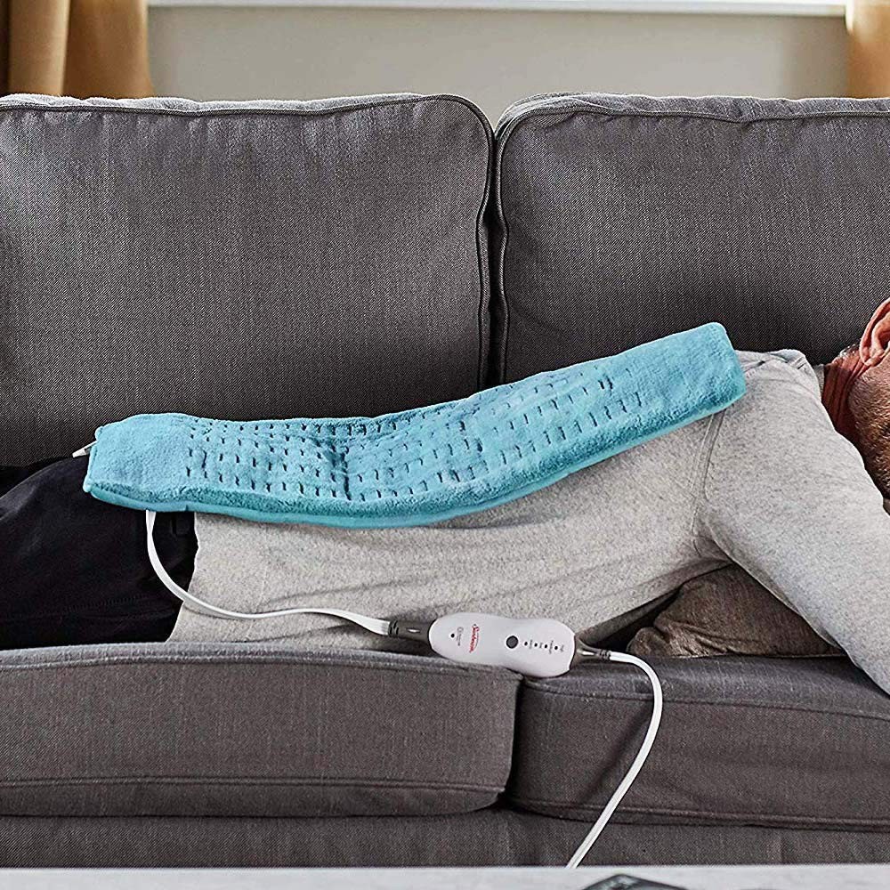 Sunbeam Heating Pad XL for Back, Neck & Shoulder Pain Relief 12" x 24", Teal