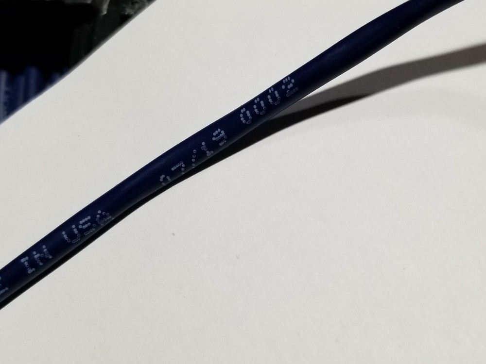 Carol E3602S 18/2C Solid Shielded Plenum Fire Alarm Wire Cable FPLP Blue /100ft