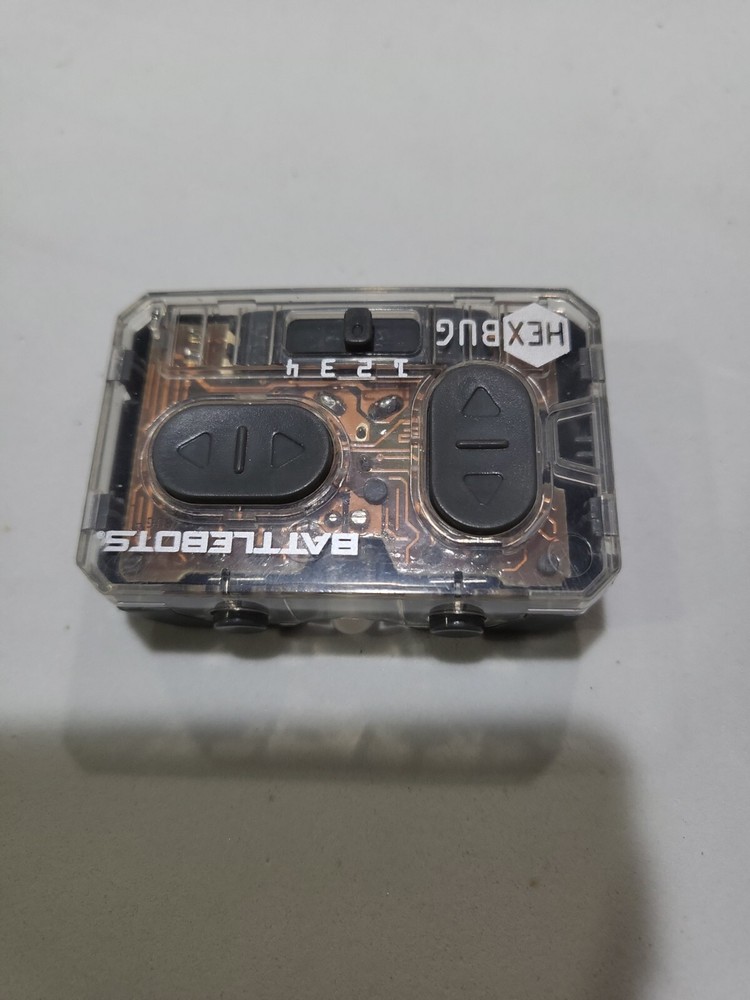 HexBug Battlebots Transparent Gray Handheld Robot Remote Control Only Tested