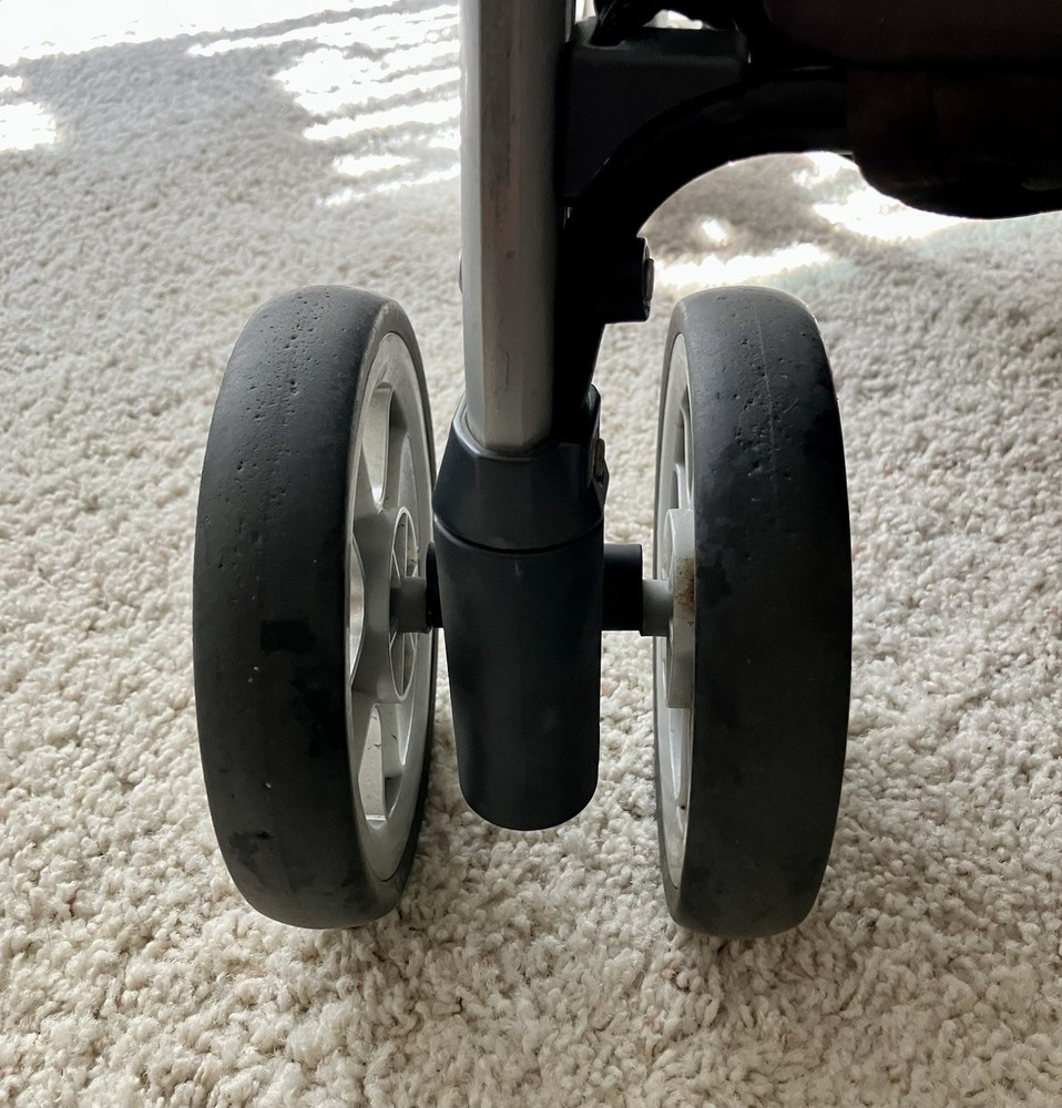Chicco Keyfit Caddy Stroller - Replacement Front Wheels. - Silver Double Wheels.
