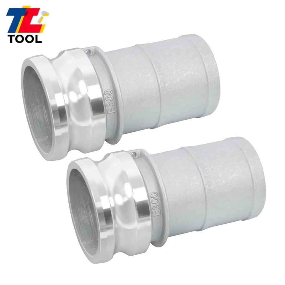 2 PCS 3" Camlock Type E Aluminum Coupling Kit Industrial Hose Link