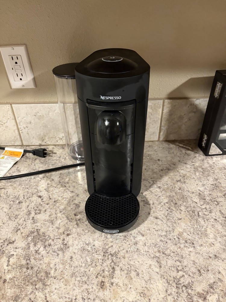 Nespresso Vertuo Plus Capsule Coffee Machine Espresso Black Plastic