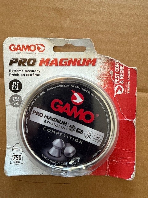 Gamo Pro Magnum .177 Cal, 7.8 Grains, Pointed, 750ct