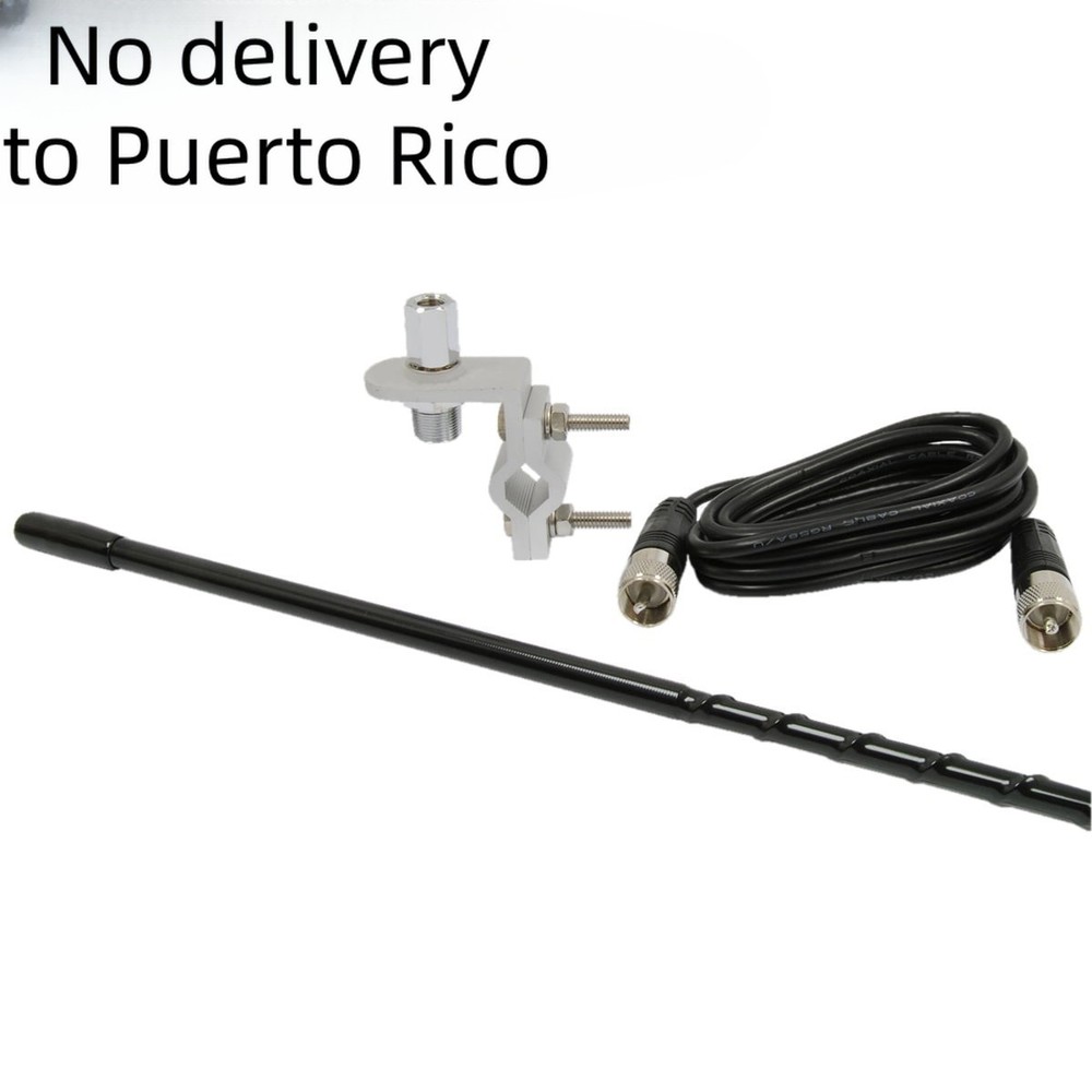 Roadpro 3Ft Cb Antenna Kit W/ 9 Ft Cable Black