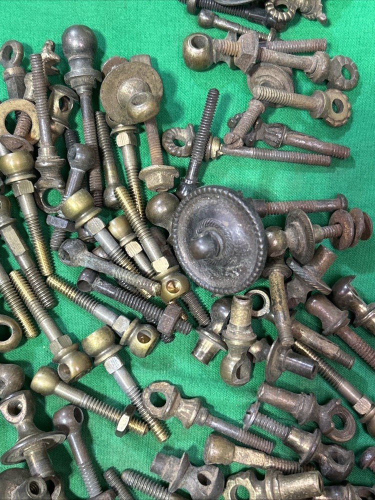 Solid Metal & Brass Antique Drawer Pull Bail Post 120 Plus