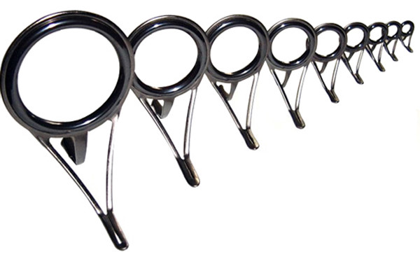 set Solid Silicon Carbide (SIC) Ring-locked Spinning Rod Guides up to #50