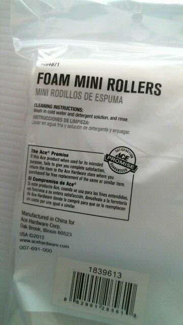 Ace Foam MINI 4 inch rollers 6 Pack (1494871) FS