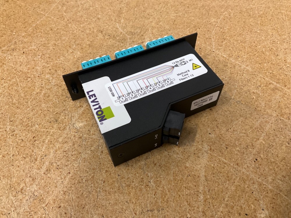 Leviton MTP-LC Method B Edge Fiber Optic Module w/ Dust Covers