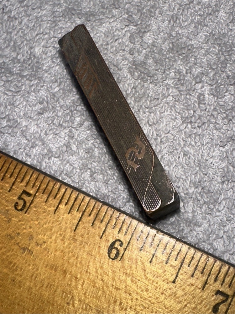 Printing Block ( $ 100 Check Space ) Copper on Lead Nice Image